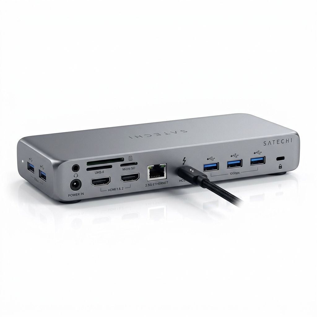 Satechi Thunderbolt 4 Multimedia DisplayLink Docking Station 12 en 1