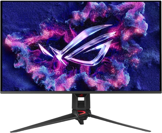 Monitor gaming 4K QD-OLED de 32 pulgadas ASUS ROG Swift PG32UCDMR a 240 Hz con DisplayPort 2.1 de 80 Gbps, USB-C de 90 W, switch KVM y disipador de grafeno