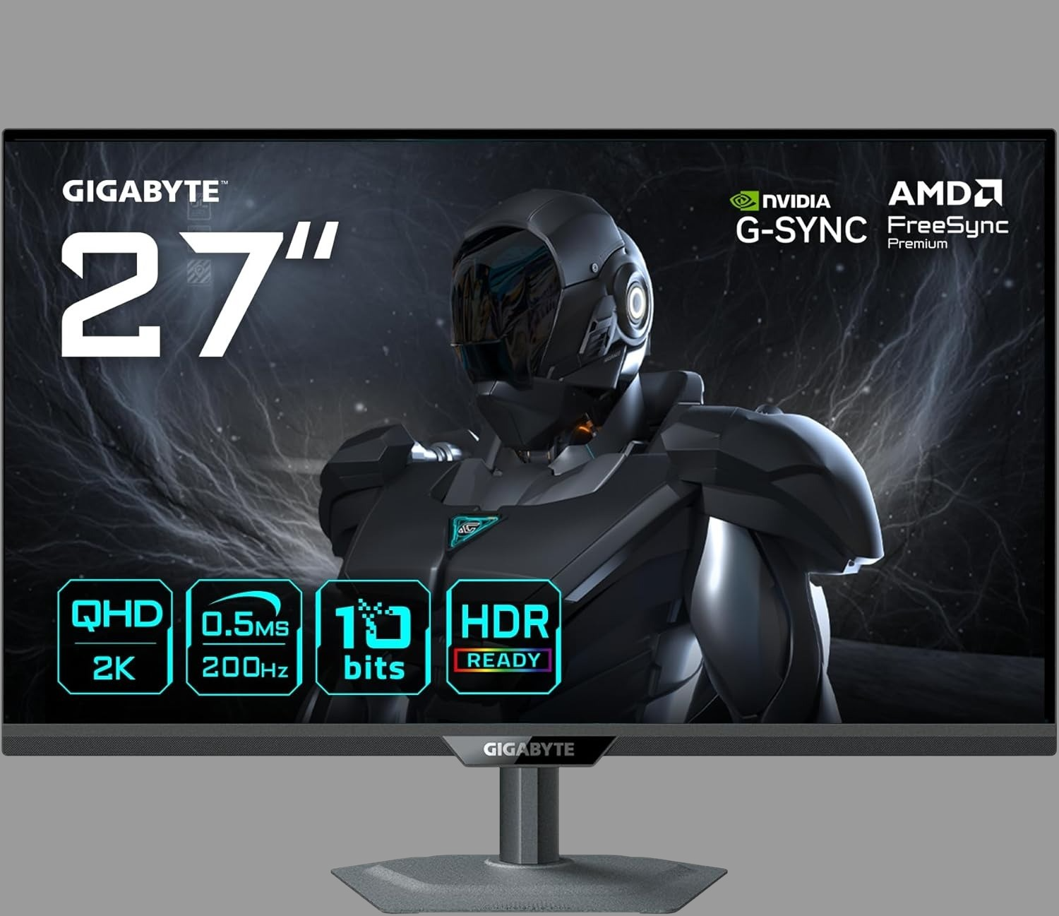 Monitor gaming 2K QHD de 27 pulgadas Gigabyte M27Q a 170 Hz con panel Super Speed IPS, switch KVM integrado físico, puerto USB-C y DisplayHDR 400