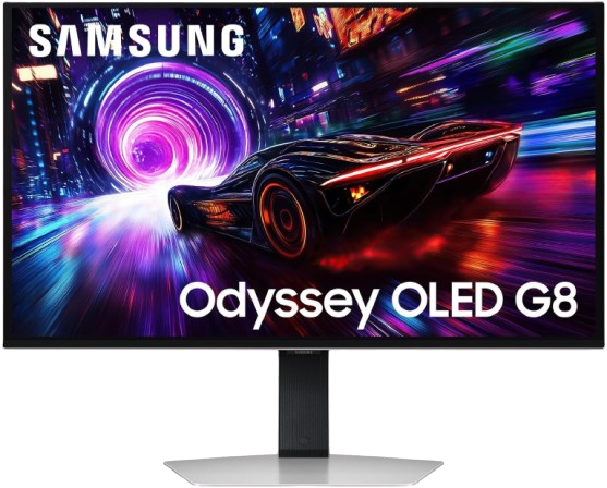 Monitor gaming 4K QD-OLED de 32 pulgadas Samsung Odyssey OLED G8 G81SF a 240 Hz con panel mate antirreflejos Glare-Free, refrigeración OLED Safeguard+ y HDMI 2.1