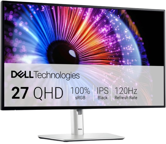 Monitor de productividad Dell UltraSharp U2724DE QHD a 120 Hz con panel IPS Black, Thunderbolt 4 y sensor de luz
