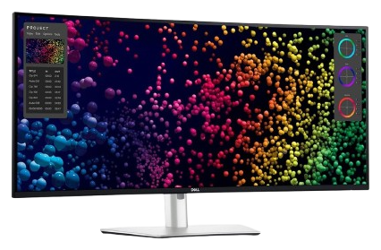 Monitor curvo de 40 pulgadas Dell UltraSharp U4025QW con resolución 5K2K WUHD a 120 Hz, panel IPS Black y puerto Thunderbolt 4 de 140 W