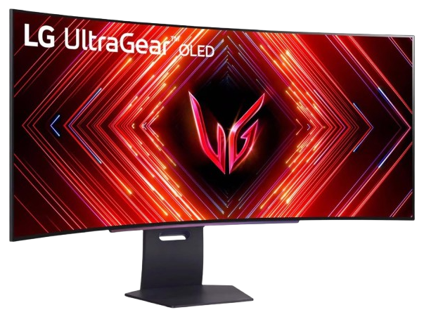 Monitor ultrawide de 45 pulgadas LG UltraGear 45GS95QX-B con panel WOLED curvo 800R a 240 Hz, tecnología MLA+ y altavoces estéreo de 7 W