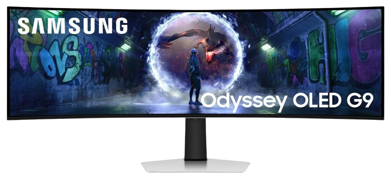 Monitor curvo super ultrawide de 49 pulgadas Samsung Odyssey OLED G9 G93SD en formato 32:9 con panel QD-OLED a 240 Hz y 0,03 ms de respuesta