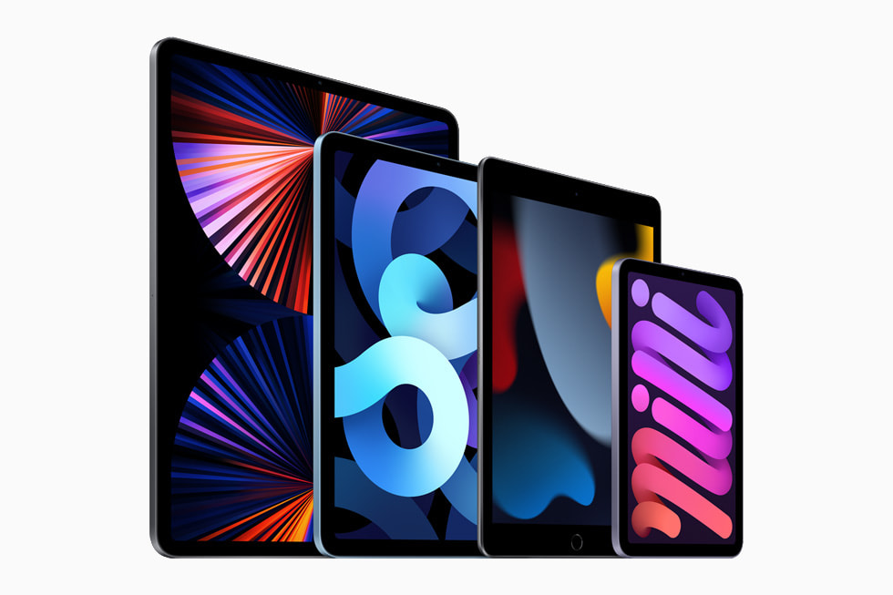 Tablets Apple iPad Pro, iPad Air, iPad mini y modelo estándar