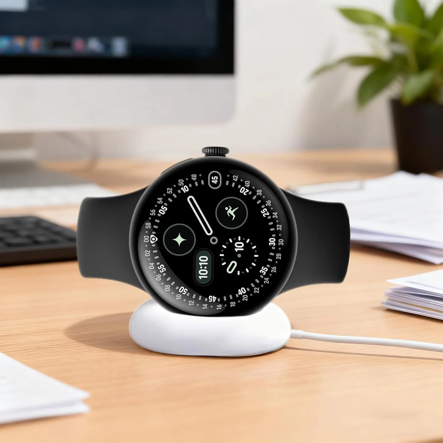 Pack 2 adaptadores de carga YAJOJO para Google Pixel Watch 4 con funda