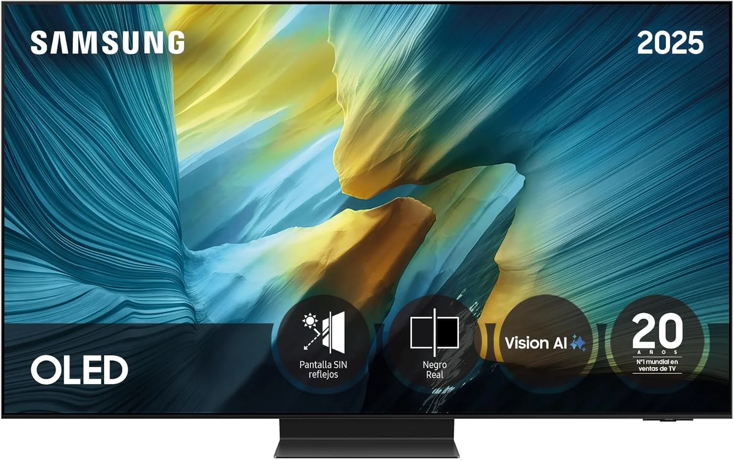 Samsung S95F QD-OLED televisor con panel mate antirreflejos