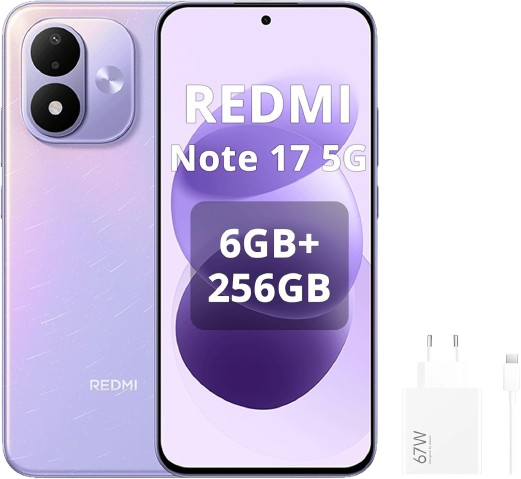 Móvil Xiaomi Redmi Note 17 5G con pantalla OLED de 7.0 pulgadas a 120Hz y 8.000 mAh